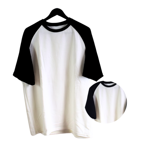 Oversize Two-Colors Negro - Marfil - Imagen 3