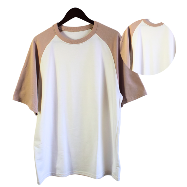 Oversize Two-Colors - Cramel/Marfil - Imagen 3