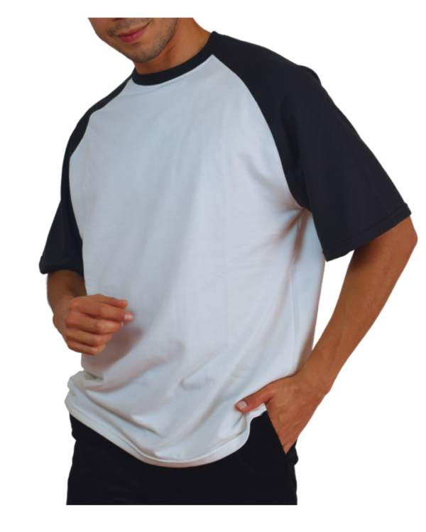 Oversize Two-Colors Negro - Marfil