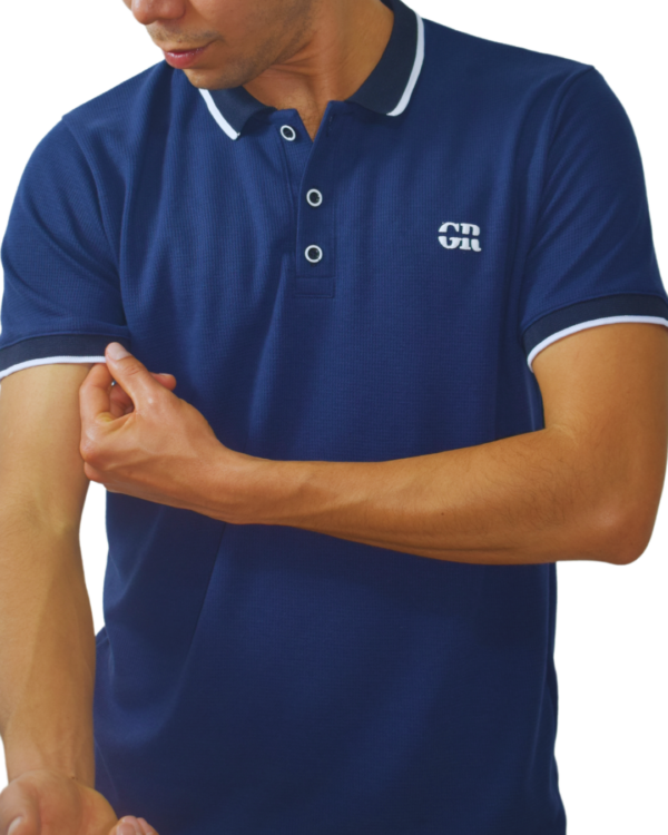 Camiseta Polo Classic Textured Marine