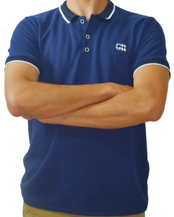 Camiseta Polo Classic Textured Marine - Imagen 2