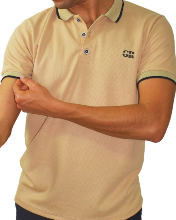 Camiseta Polo Classic Textured Cramel