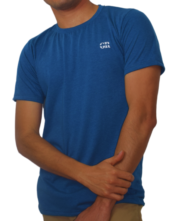 Camiseta Slim Basic Azul
